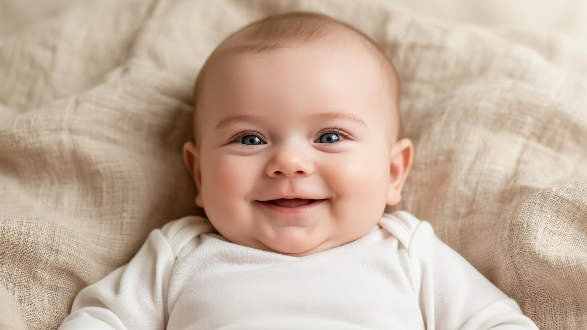 À trois mois, tes premiers grands sourires illuminent la maison.