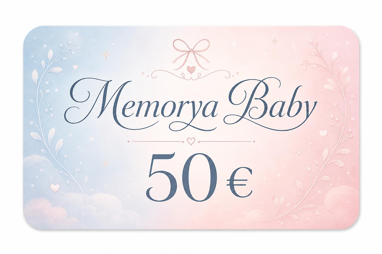 Carte cadeau Memorya Baby 50 €